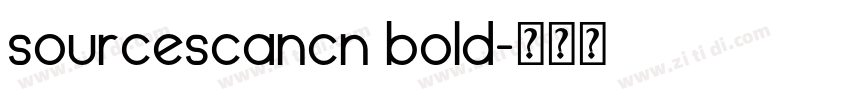 sourcescancn bold字体转换